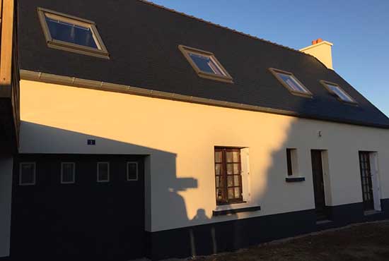 Maison fraîchement peinte